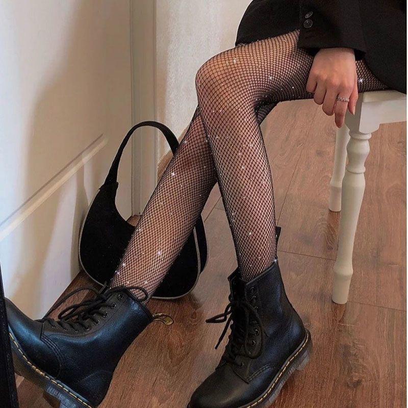 Glitter Fishnet Stockings