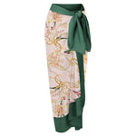 Printed Swimsuit with Sarong