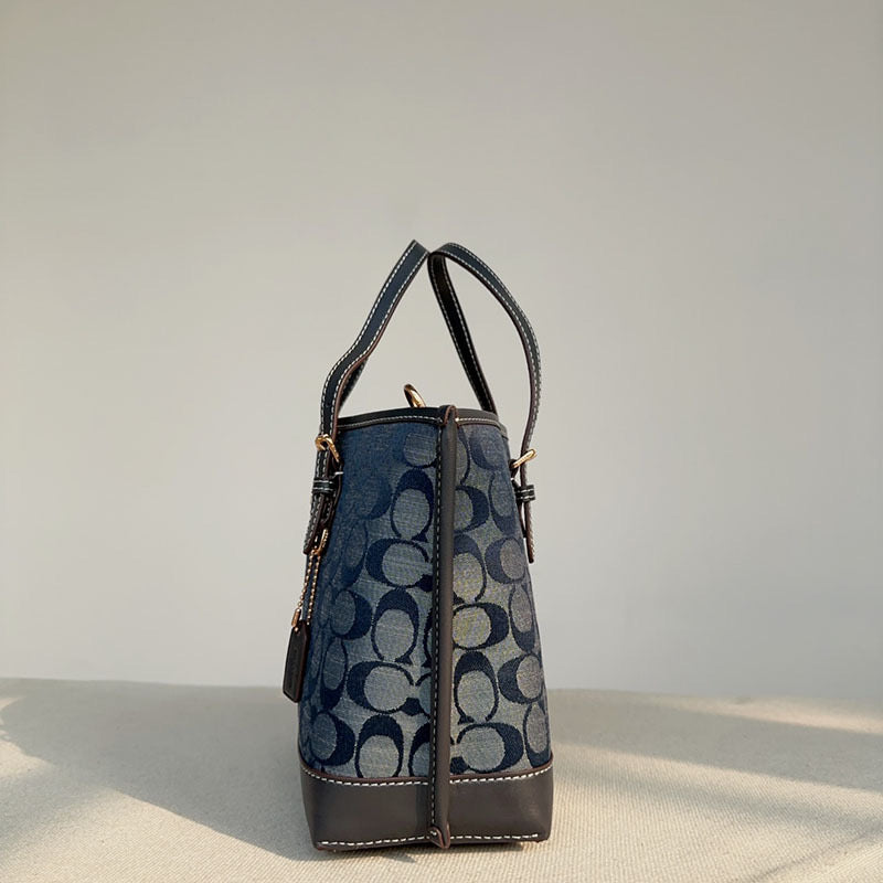 Coach Mollie Tote 25 in Signature Denim