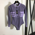 Versace Greca Medusa Long-Sleeve Swimsuit