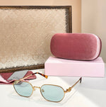 Miu Miu Geometric Frame Sunglasses