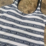 Balmain Striped Swimsuit