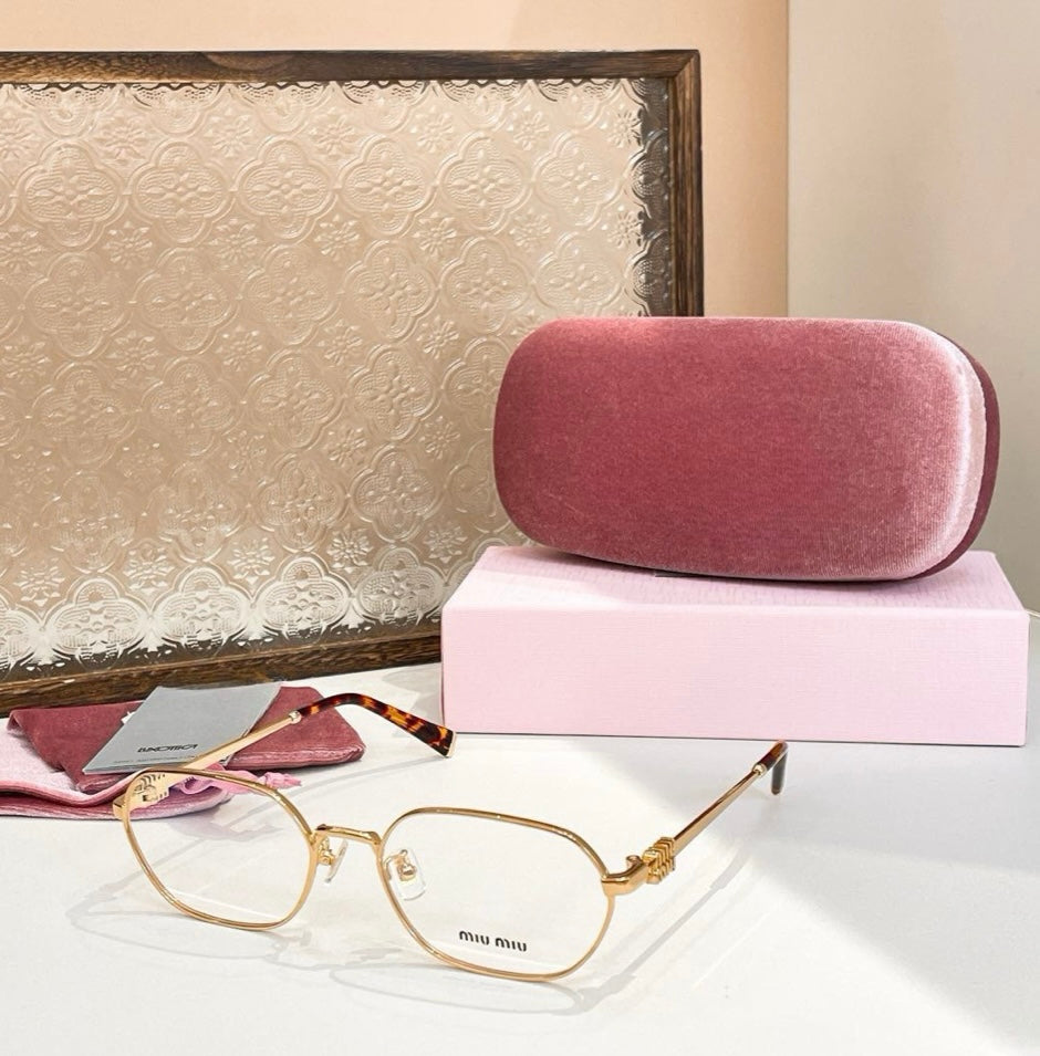 Miu Miu Geometric Frame Sunglasses