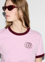 GUCCI EMBROIDERED COTTON JERSEY T-SHIRT