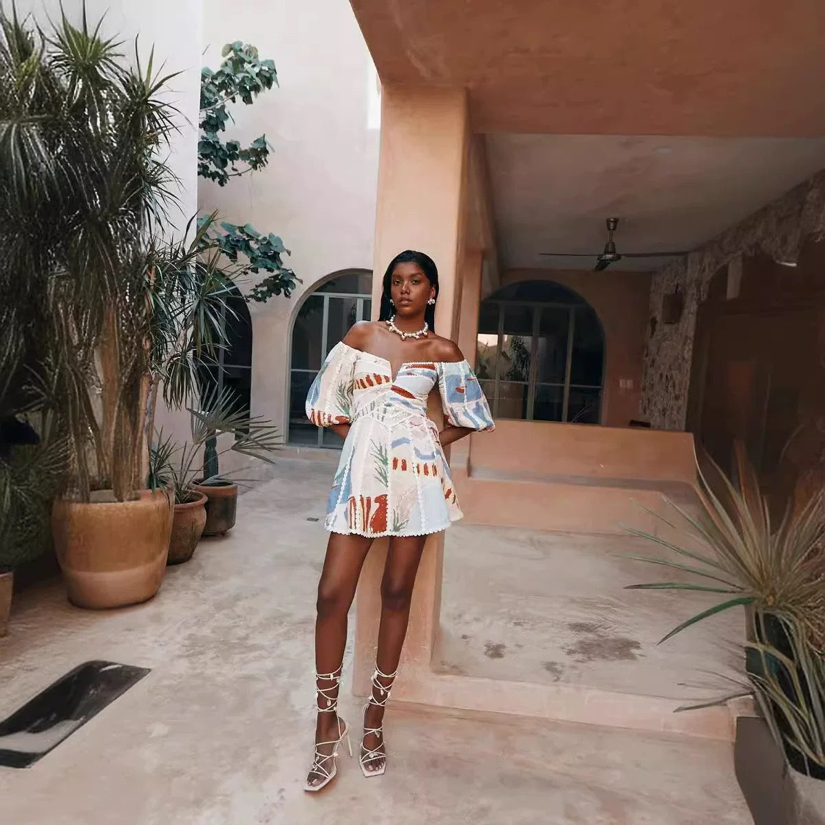 Off-Shoulder Mini Dress