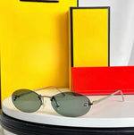 Fendi Crystal Oval Sunglasses