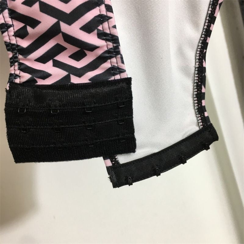 Versace Greca Medusa Long-Sleeve Swimsuit