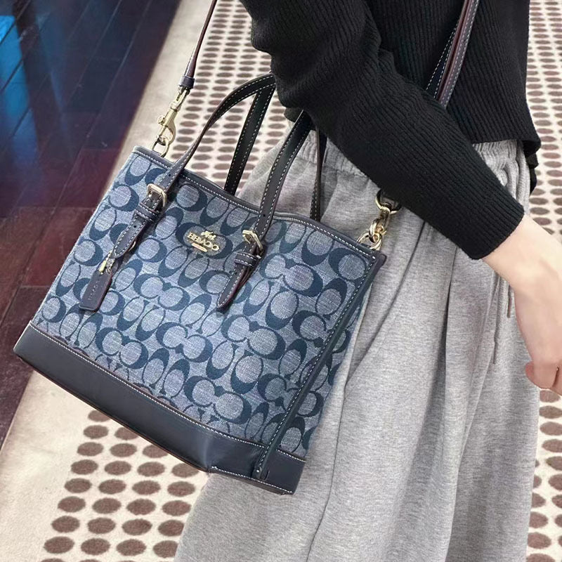Coach Mollie Tote 25 in Signature Denim