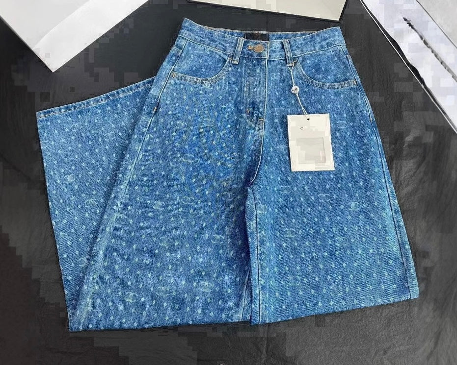 Chanel Wide-Leg Jeans