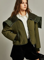 Loose large collar women's Jacket.
