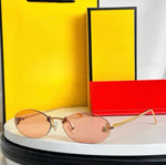 Fendi Crystal Oval Sunglasses