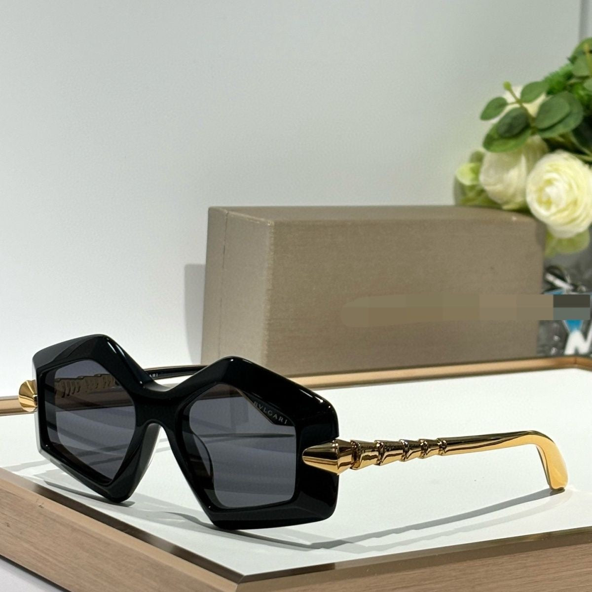 Bvlgari Serpenti Geometric Sunglasses