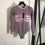 Versace Greca Medusa Long-Sleeve Swimsuit