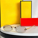 Fendi Crystal Oval Sunglasses