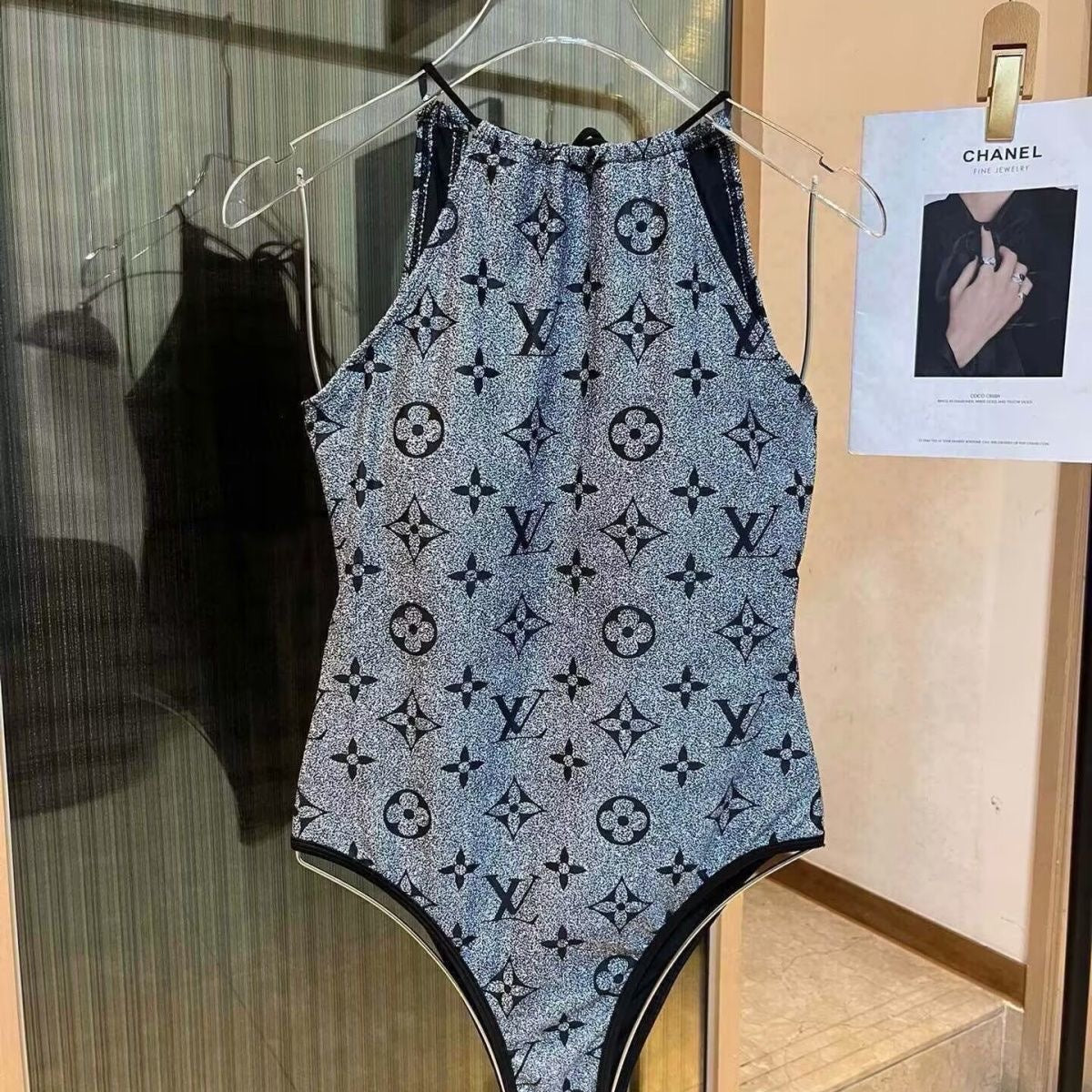 Louis Vuitton Silver Monogram Swimsuit