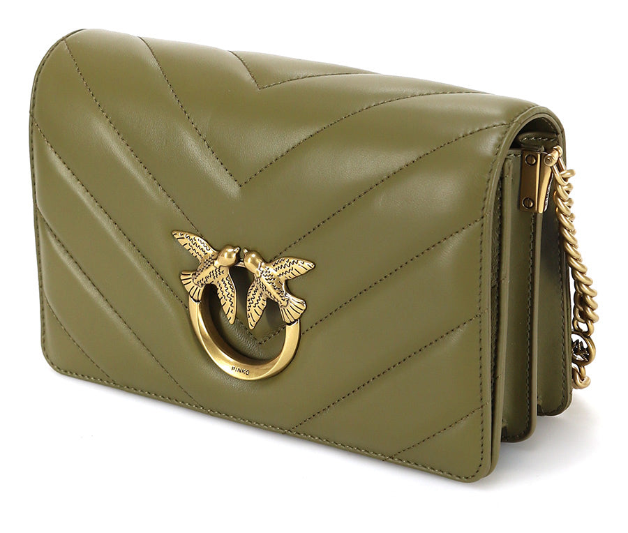 Pinko Love Baby Puff Chevron Bag