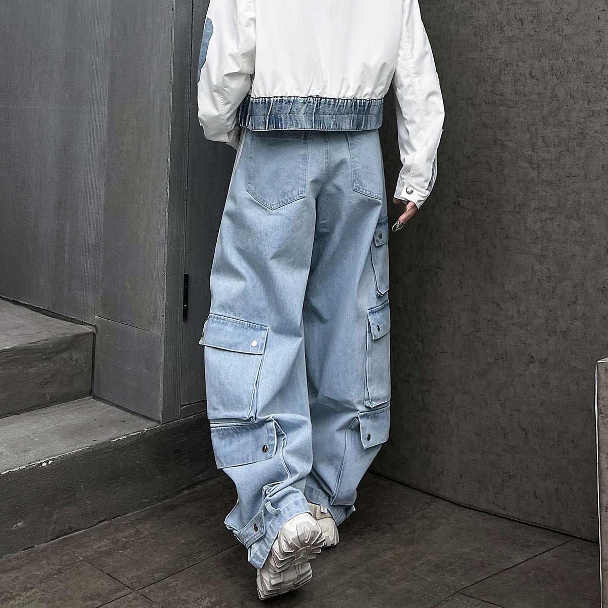 Adidas Wide-Leg Cargo Pants