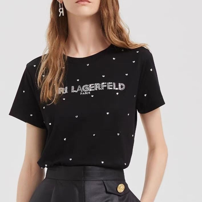 Karl Lagerfeld Rhinestone Tee