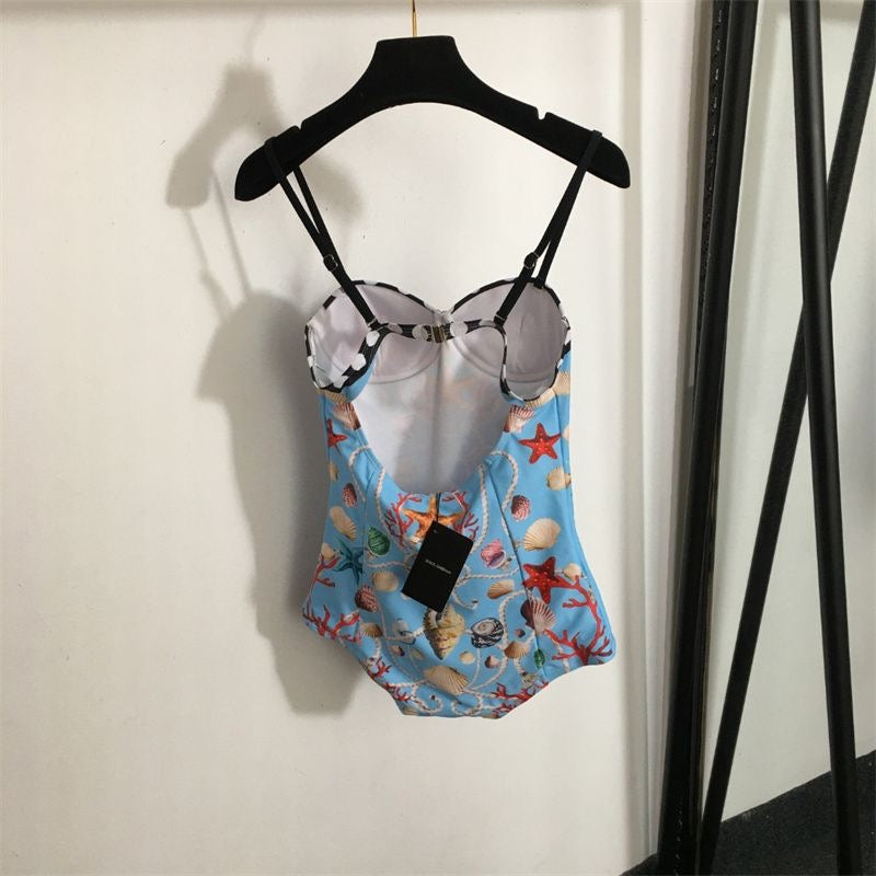 Dolce & Gabbana Shell Print Swimsuit
