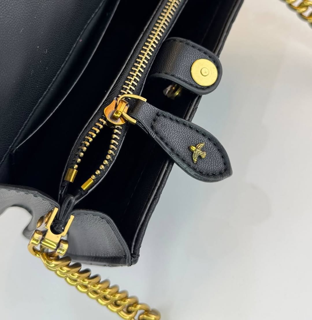 Pinko Love Studded Chevron Shoulder Bag