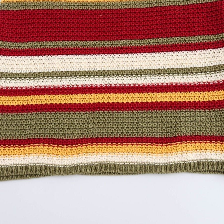 Striped Crochet Mini Dress