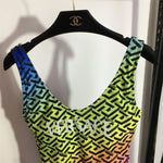 Versace Greca Rainbow Swimsuit