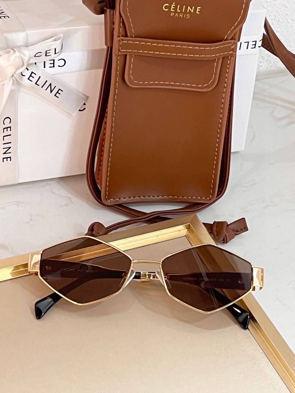Celine Triomphe Metal Sunglasses