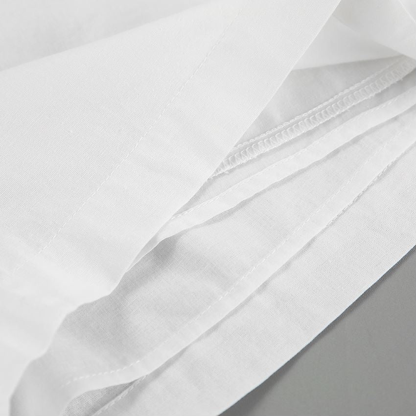 Crisp White Shirt and Belted Shorts Set