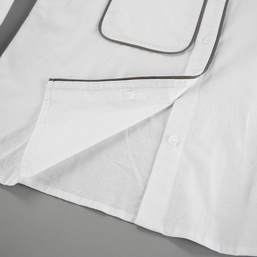 Crisp White Shirt and Belted Shorts Set