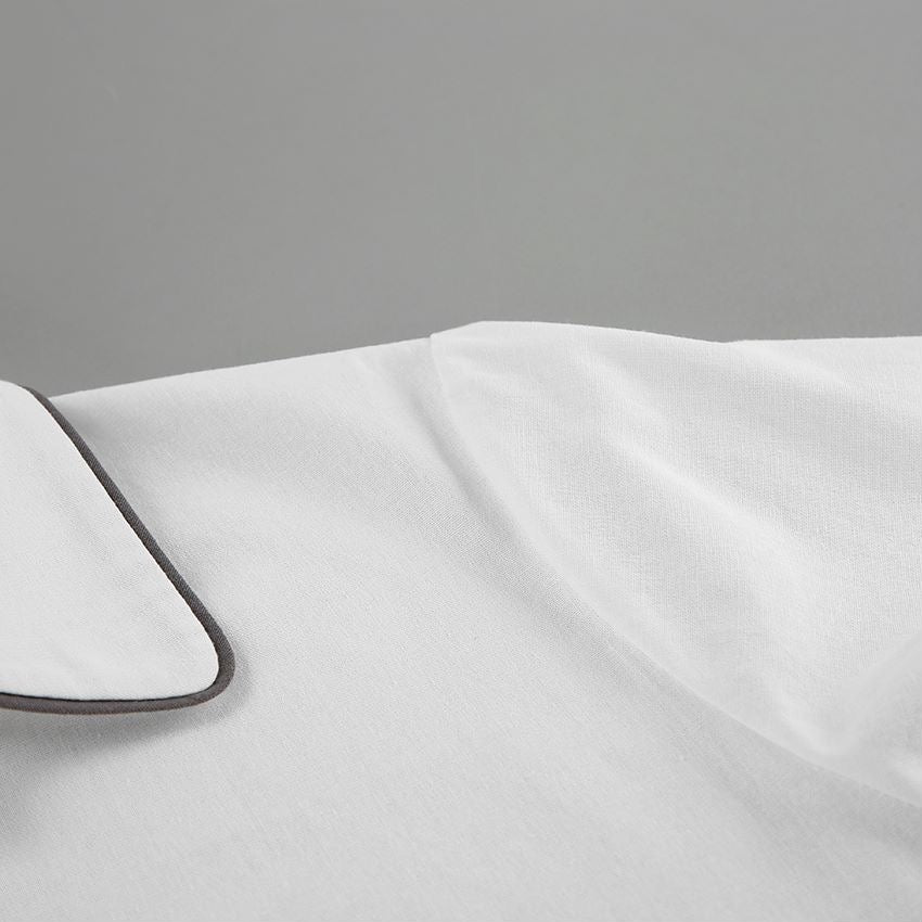 Crisp White Shirt and Belted Shorts Set