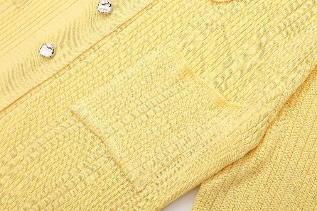 Long ruffled knitted dress