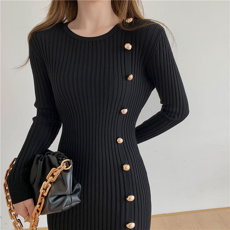 Fishtail knitted dress for women