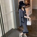 High-end knitted suit