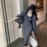 High-end knitted suit