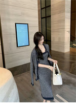 High-end knitted suit