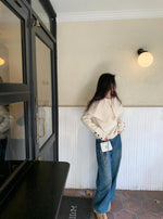 Retro design knitted sweater