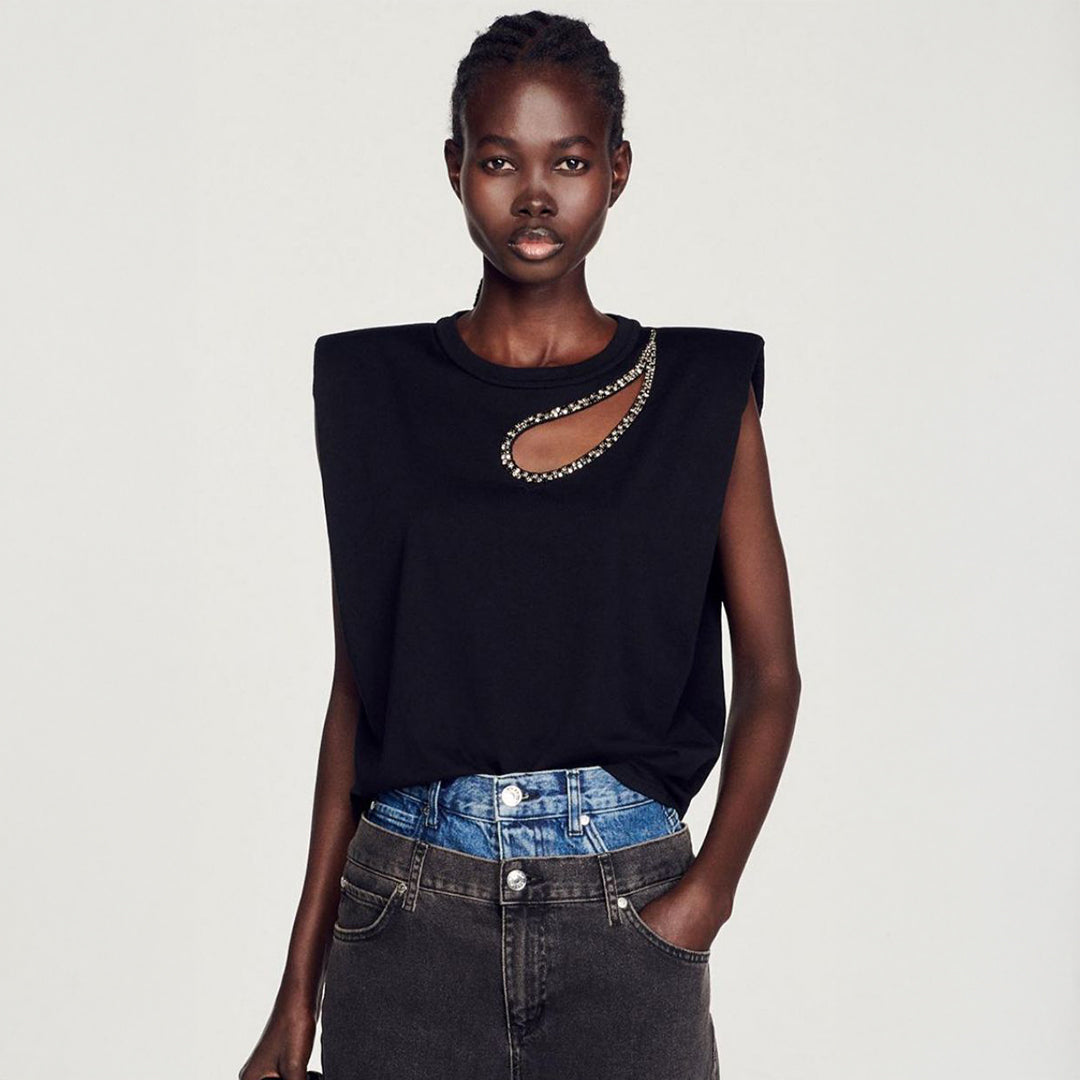 SANDRO round neck T-shirt