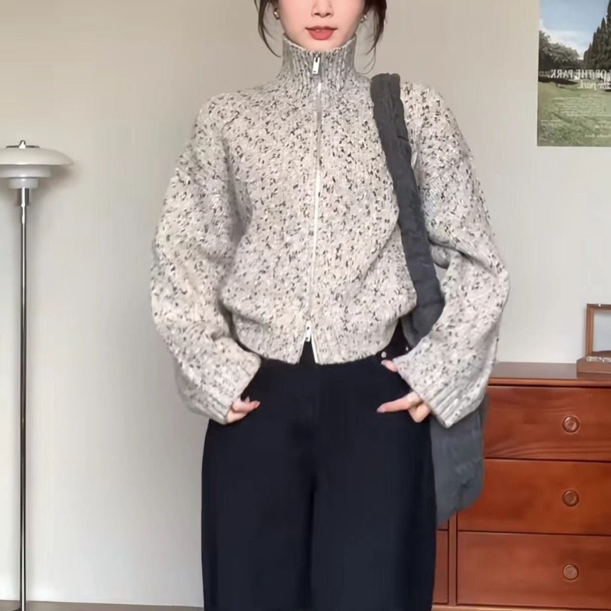 COS Casual Fit Wool Cardigan