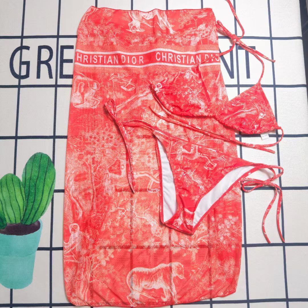 Dior bikini three-piece set