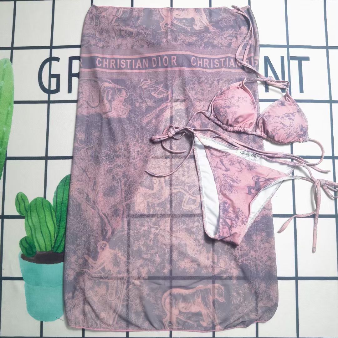 Dior bikini three-piece set