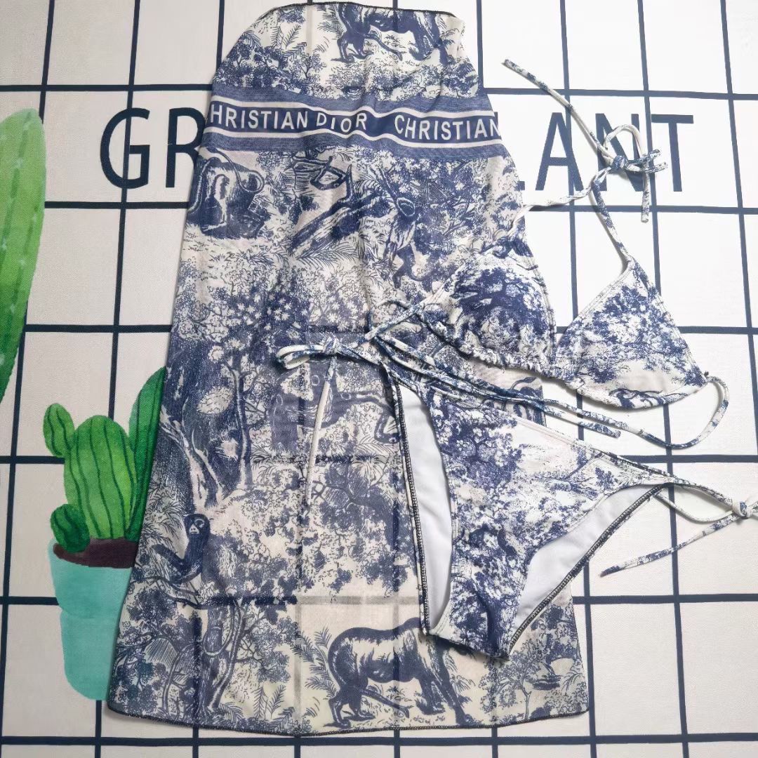 Dior bikini three-piece set