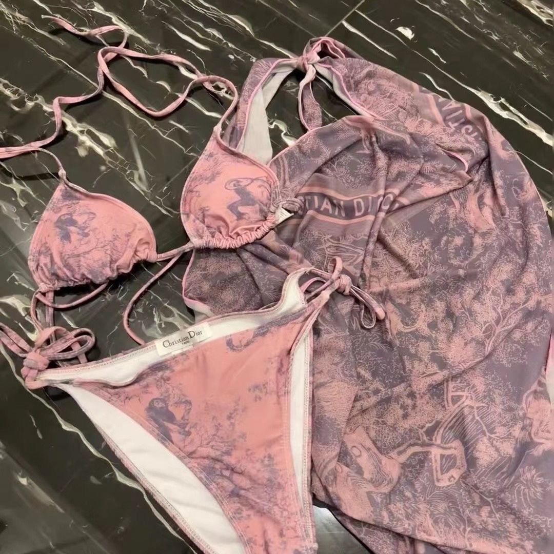 Dior bikini three-piece set