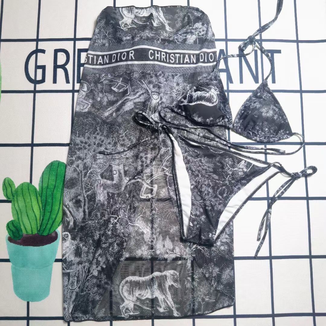 Dior bikini three-piece set