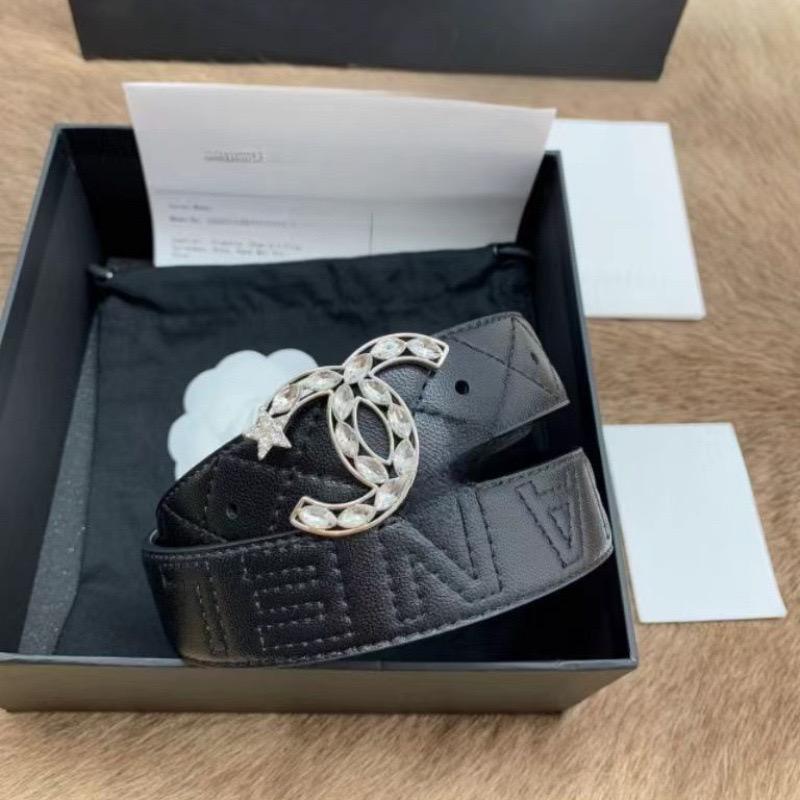 Chanel CC Leather Belt