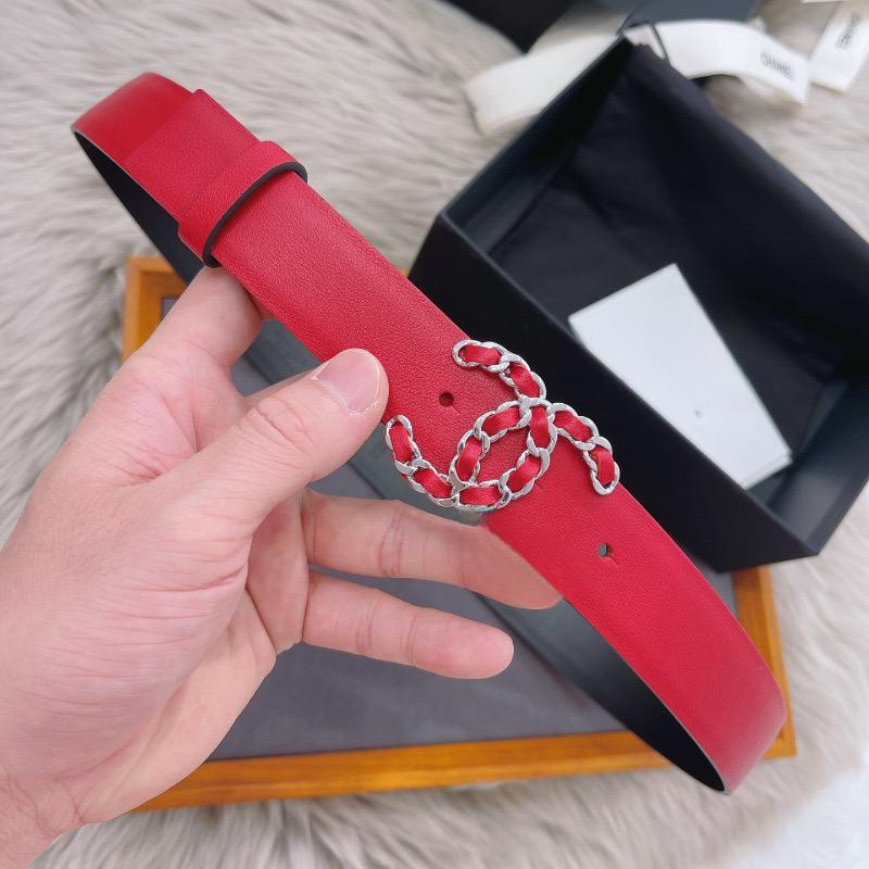 Chanel CC Leather Belt