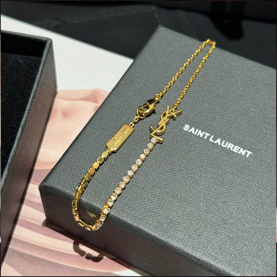YSL Elegant Crystal Bracelet