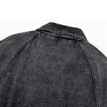 Cropped Belted Denim Jacket