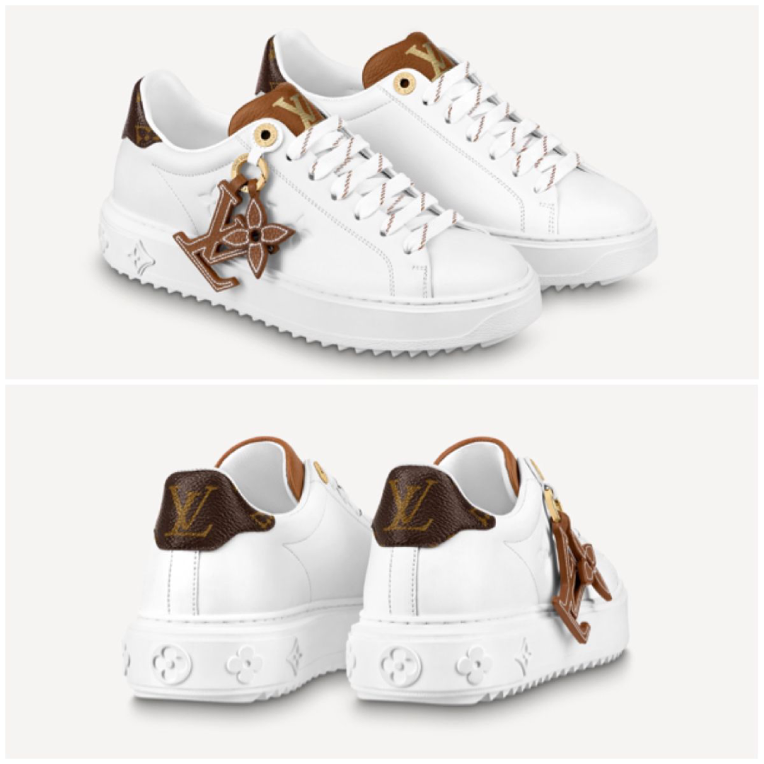 Louis Vuitton White Leather Sneakers