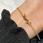 YSL Elegant Crystal Bracelet