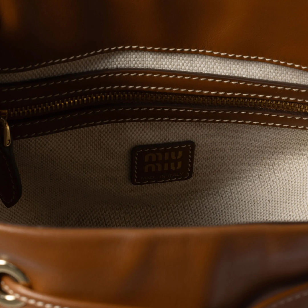 Miu Miu Matelassé Leather Backpack